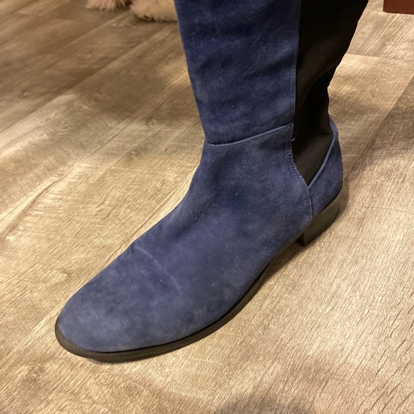 Vince Camuto Blue Suede Boots - Picture 3 of 4